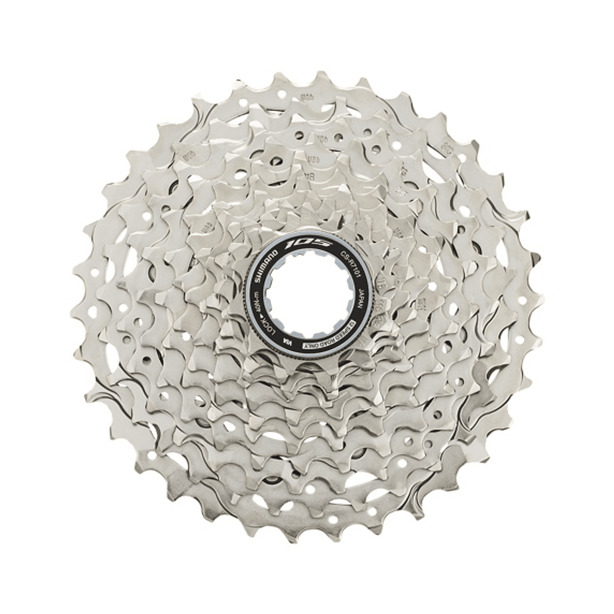 SHIMANO 105 Kassettannhjul CS-R7101-12 12-delt 11-12-13-14-15-17-19-21-24-27-30-34T