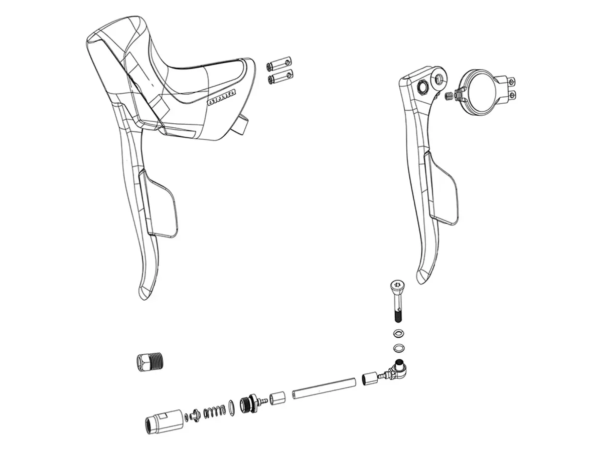 SRAM Spare part Exchange Kit Shifter And Brake Rival Etap AXS Disc Left (Including Hood)